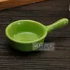 Prato de Molho Cerâmico com Esmalte Colorido Vinagre Prato Criativo Pequeno Louça Japonesa Prato com Alça Atacado