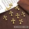Accesorios de arte para uñas transfronterizos, cruz de estilo oscuro, joyería de aleación retro de moda, nuevas decoraciones metálicas para arte de uñas