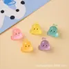 Accesorios de resina, animal foca marina luminoso 3D, pegatinas para funda de teléfono con pegamento de crema DIY, adornos de paisaje en miniatura, llaveros