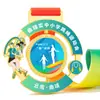 Medalla metálica hueca impresa a color, giratoria 360 grados, etiqueta para cuerda de saltar, medalla de honor conmemorativa de oro, plata, bronce para eventos deportivos