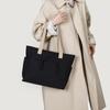 Bolsa de Lona para Mujer 2025 con Diseño de Nudo de Cuerda, Gran Capacidad, Bolsa Tote Color-Blocking, Simple y Versátil, Bolso de Mano a la Moda