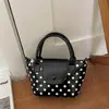 Bolsa Transversal de Verão 2026 Nova de Nicho Bolsa de Ombro Fofa com Bolinhas Bolsa de Mão com Pingente Estilo Coreano Moda Bolsa Casual