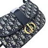 Dior 2025 Nuevo Bolso de Hombro Cuadrado Pequeño Tejido de Lona Floral con Cierre de Solapa Montaigne Moda Más Vendido