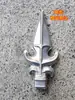 Conjunto de Cerca Estilo Europeu com 25 Tubos Quadrados, Pontas Decorativas de Flecha, Aço Inoxidável 304, Cerca para Villa, Botão de Flor de Titânio, Flor de Ponta de Flecha Chifre de Touro