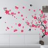 Personalidade Explosiva Sala de Estar Quarto Fundo de TV Adesivos de Parede Decorativos Modernos Ping An Casa e Rico Flores Artificiais Decorativas