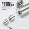 Dispensador de Jabón de Acero Inoxidable Transfronterizo Montado en Pared para Baño Soporte de Botella para Ducha Dispensador Visible de Gel Antibacterial Tipo Prensa para Manos