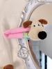 Pinza para el pelo de muñeco de perro jefe de celebridad de Internet para lavarse la cara pinza BB grande de aspecto bonito para flequillo lateral de estudiante clip-ins