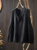 Chaleco de Punto de Algodón con Cuello Envolvente para Mujer, Versión Holgada Grande, Chaleco Cubre Carne, Primavera Casual, Combinación con Todo, Sin Mangas, Chaleco Apilado en la Cintura