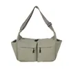Bolsa de Bolinho de Massa para Lazer ao Ar Livre de Grande Capacidade Bolsa Simples de Ombro Transversal para o Trabalho Mochila Escolar Fashion e Versátil
