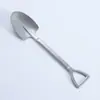 Cuchara y Tenedor Creativos con Forma de Pala de Acero Inoxidable 304 de Grado Alimenticio Personalizados, Cuchara para Sandía para Uso Doméstico, Adecuados para Comer, Beber Sopa y Postres