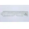 Regla de plástico PVC blanco para distancia interpupilar utilizada en Oftalmología para medir la distancia interpupilar