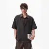 Camiseta Padrão Estilo Old Money Falsa de Duas Peças Manga Curta para Homens e Mulheres, Nova Camisa Casual Solta Versátil de Verão
