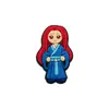 Charms de Sapato de Personagem Estilo Antigo Pvc Borracha Macia Presilhas de Sapato Destacáveis DIY Acessórios Decorativos Criativos para Sapato
