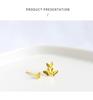 Aretes Asimétricos de Mariposa de Plata Esterlina S925, Elegantes y Versátiles Aretes para el Cartílago, Aretes de Moda, Joyería de Nicho, Accesorios Personalizados