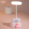 Lâmpada de mesa LED dobrável para estudo e leitura, com carregamento USB, proteção ocular, para estudantes e crianças, luminária de cabeceira
