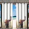 Cortinas Pretas Modernas Personalizadas de Moda Outono para Corrida ao Ar Livre com Estampa para Varanda, Dropshipping Disponível