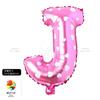 Pequeno balão alfanumérico de filme de alumínio rosa de 16 polegadas Festa de Aniversário casamento layout de casamento balão de folha de alumínio