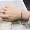 Pulsera Trenzada Retorcida para Hombres y Mujeres, Muñequera Retro de Personalidad Resistente, Diseño de Nicho Moderno, Joyería Hip-Hop Punk de Estilo Abierto