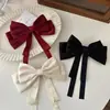 Accesorios para el Cabello con Lazo Grande Negro Pasador de Gama Alta Parte Trasera de la Cabeza Estilo de Gama Alta Adorno para la Cabeza de Cinta Nuevo Estilo 2025 Pasador para Mujer
