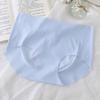 Ropa interior cómoda de seda de hielo sin costuras de una sola pieza 3D Cadera de Durazno, ligera, levantadora de glúteos, de cintura media, antibacteriana y transpirable para mujer