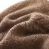 Cachemira Otoño/Invierno 2026 Nuevo Gorro de Punto Grueso Cálido de Color Sólido de Cable de Alta Gama para Mujer, Moda Casual