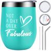 Taza Térmica de 12 oz, Linda Taza de Café de Acero Inoxidable 304, Regalo para Mujeres, Vaso para Hielo de 20 oz, Copa de Vino Tinto, Logo Personalizado