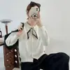 2026 Nuevo Cárdigan de Punto con Cuello Redondo Decorado Estilo Coreano Suave para Mujer, Holgado y Suave, Suéter Abrigo Juvenil