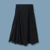 Conjunto Sin Mangas Marca C con Top Ajustado con Nudo Retorcido y Falda de Cintura Elástica con Nudo Retorcido en Color Sólido, Nuevo Artículo 26 1327027002