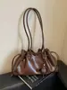 Bolso de diseño de moda transfronterizo para debajo del brazo, nuevo bolso tote retro pequeño de nicho para mujer, gran capacidad, versátil, bandolera única