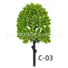 Plantas Verdes Simuladas, Modelo de Árboles Pequeños, Manualidades DIY para Micro-Paisajismo, Accesorios para Maquetas Arquitectónicas, Árboles Terminados en Varios Colores