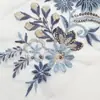 Novo Patch de Tecido Grande Bordado com Lantejoulas Flor Decorativa Moda Vestido de Casamento Tecido da Moda Bordado Étnico Feito à Mão L106