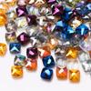 Cuentas Cuadradas Planas al por Mayor Facetadas Electrochapadas Coloridas de 6 mm para Joyería DIY Ropa Pendientes Accesorios Ropa Cuentas de Cristal