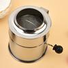 Colador de Harina de Acero Inoxidable de Manivela Boca Plana Colador de Polvo Cocina Horneado Colador de Azúcar Filtro de Harina Doméstico Colador de Malla en stock