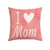 Funda de Almohada Floral Rosa para el Día de la Madre Soporte Lumbar para el Hogar Decoración Festiva Cojín Funda de Almohada de Felpa Corta Cojín para Sofá