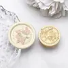 Sello de cera transfronterizo con cabeza de cobre con patrones de luna, rosa y mariposa, cabeza de sello universal, accesorio de decoración para invitaciones de boda