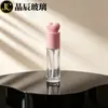 Frasco de 30ml para base líquida, frasco tipo pump para loção sérum, frasco dispensador de cosméticos atacado, frasco dispensador de vidro em formato de coração