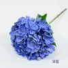 Simulação toque de mão hortênsia ramo único grande decoração de casa layout de cena de casamento parede de flores arranjo de flores vitrine