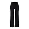 Atacado de roupas femininas estilo europeu e americano ins, estilo puro desejo design casual calça reta de cadarço cintura alta