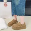 Otoño 2026 Nuevos Zapatos Birkenstock de Suela Gruesa para Aumentar Altura Totalmente Cerrados para Mujer Versátiles Casuales Slip-on Zapatos Individuales Birkenstock para Persona Perezosa