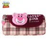 Estojo para Lápis Boneca de Papelaria Disney Desenho Animado Zootopia Fofo Estudante Tampa Flip Grande Capacidade Bolsa de Papelaria com Grade