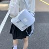 Bolso Nuevo de Moda y Sencillo con Estampado de Letras de Tendencia, Estilo Universitario de Hombro Único Cruzado para Estudiantes y Clases para Mujeres