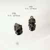 Cadena de Cola de Aleación Negra Básica Negra Pulsera Media con Colgante de Cuenta Suelta Pulsera Collar Accesorios Hechos a Mano DIY de Cuentas Material