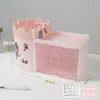 Nueva Chica Ins Corazón Plástico Cajón Organizador de Escritorio Caja de Almacenamiento Estudiante A Prueba de Polvo Papelería Cosmético Bolígrafo