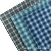 Tela de franela lavada a cuadros teñida en hilo de primavera/verano en stock para ropa de hombre, mujer y niño, camisas, vestidos, material a cuadros, patrón a cuadros