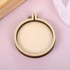 Mini Pequeño Bordado Bordado Elástico Marco de Bordado Círculo Colgante de Madera de Comercio Exterior Joyería Colgante de Bordado Hecho a Mano Manualidades DIY