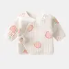 Roupas para Recém-Nascidos Roupas Meio Costas para Bebê Estilo Quente Outono e Inverno Roupa Íntima para Bebê Roupa de Baixo Manga Longa para Bebê