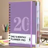 Planificador de Horario Inglés Transfronterizo Temu, Planificador de Página Diaria, Planificador de Calendario 2027, Manual de Eficiencia, Cuaderno de Planificación de Gestión