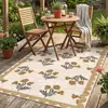 Tapete de entrada vintage floral com laço, melhor vendedor da Amazon em vendas transfronteiriças, com base de borracha antiderrapante, antiderrapante, resistente à sujeira e ao desgaste