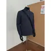 Nuevo producto de otoño: Camiseta base de punto con cuello alto pequeño y cremallera estilo old money, camiseta de manga larga, top pullover casual holgado