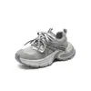 Zhr Zapatos de Malla Transpirable Estilo Papá para Mujer 2026 Primavera y Otoño Nuevos Suela Gruesa que Aumenta la Altura Ligeros Casuales Versátiles Zapatos para Mujer
